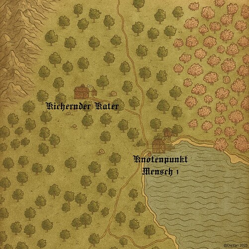 Karte Kichernder Kater