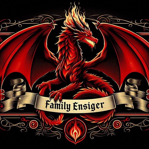 Familie ensiger